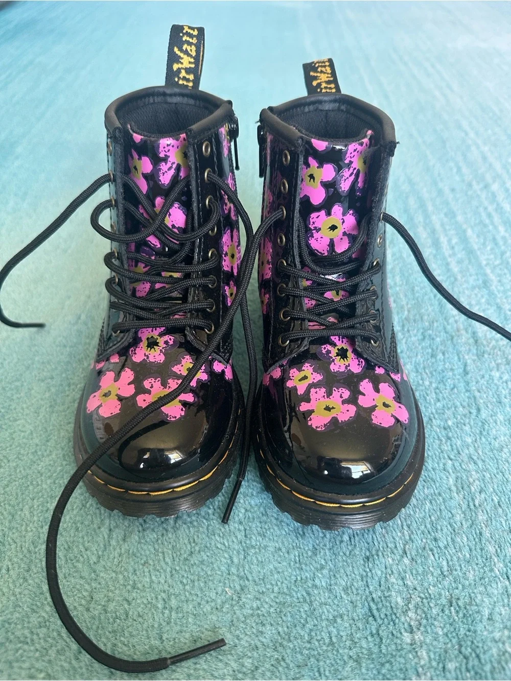 Dr. Martens, Girls Pansey Fayre Floral boot, size 9 Todler